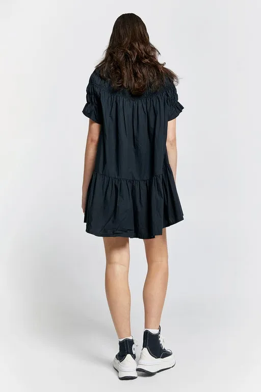Mini Orestes Organic Cotton Dress Black