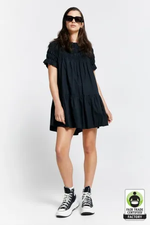 Mini Orestes Organic Cotton Dress Black