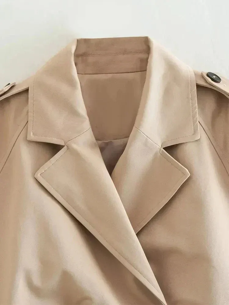 Miranda | Cropped Belted Jacket