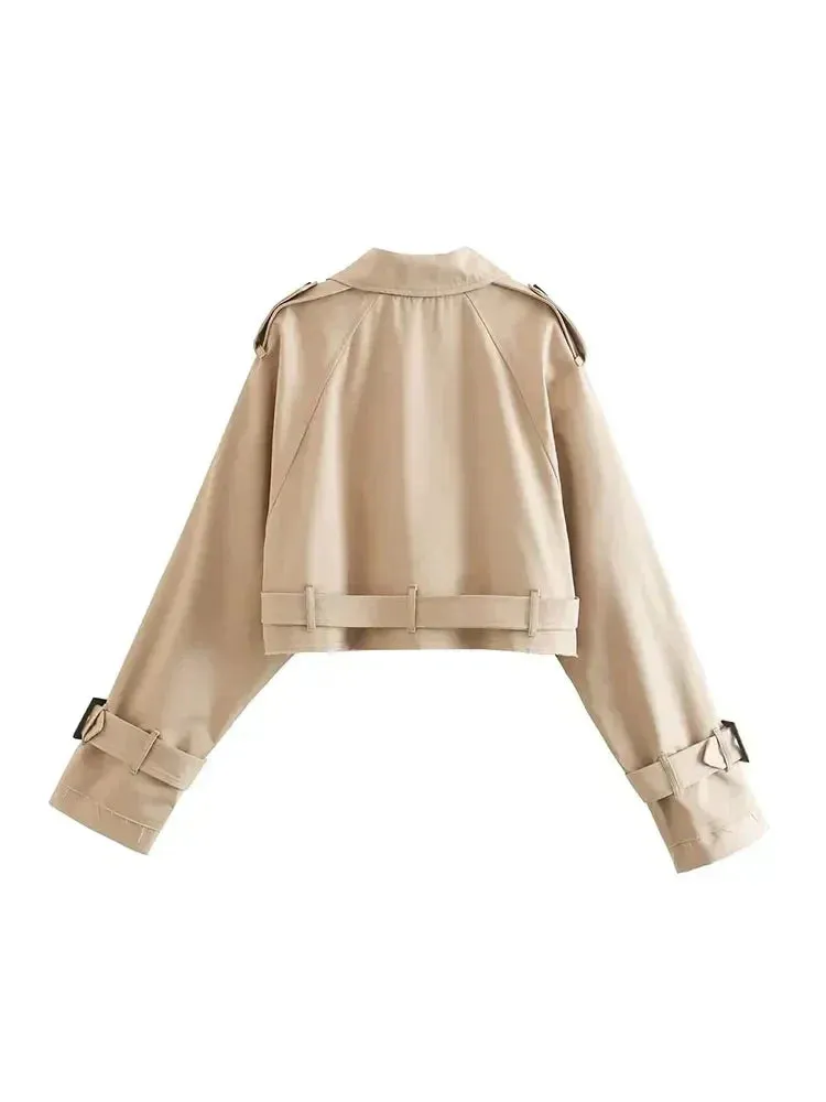 Miranda | Cropped Belted Jacket