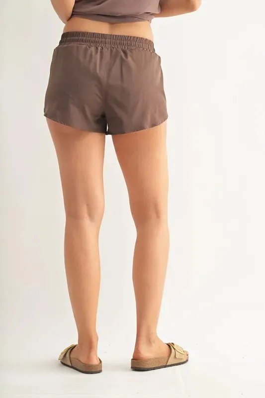 MONO B Drawcord Mini Shorts