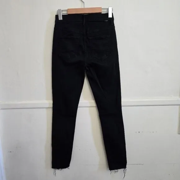Mother The Stunner Double Zip Ankle Step Fray in Not Guilty Jeans