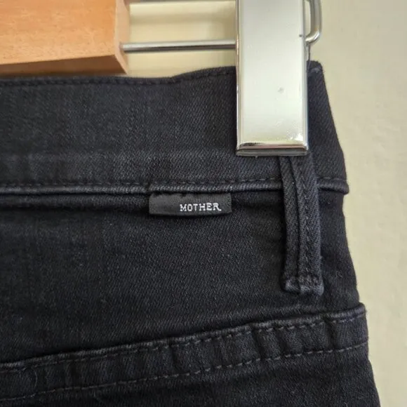 Mother The Stunner Double Zip Ankle Step Fray in Not Guilty Jeans