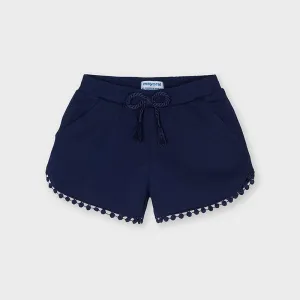 Navy Chenille Shorts 607