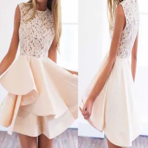New Arrival lace unique style lovely homecoming prom dress, TYP0125