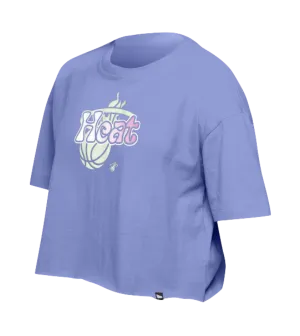 New Era Miami HEAT Glow In the Dark Women's Boxy Crop top