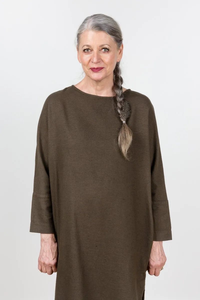 new painter dress - charcoal