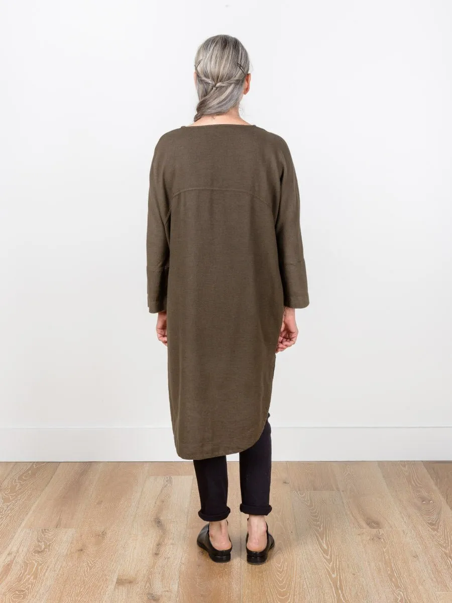 new painter dress - charcoal