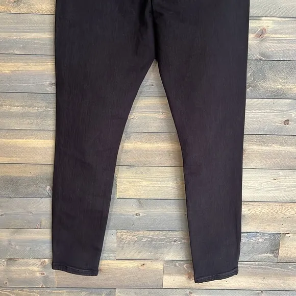New Topshop Jamie Distressed Jeans In Black Size 28/30 US 6