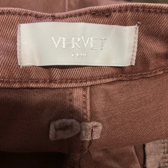 New Vervet High Rise Dark Mauve DistressedBootcut Jeans 29