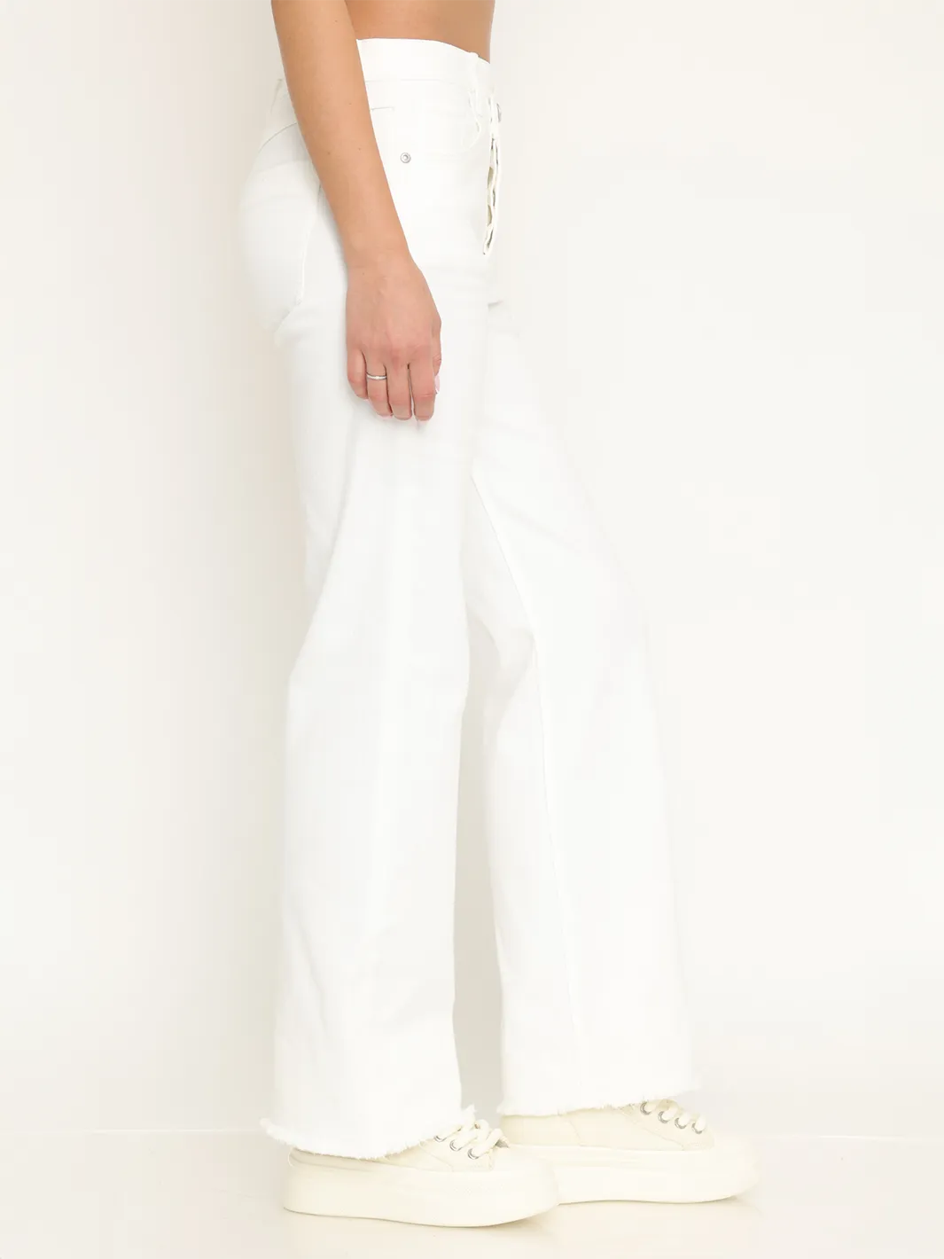 New York White Straight Jean