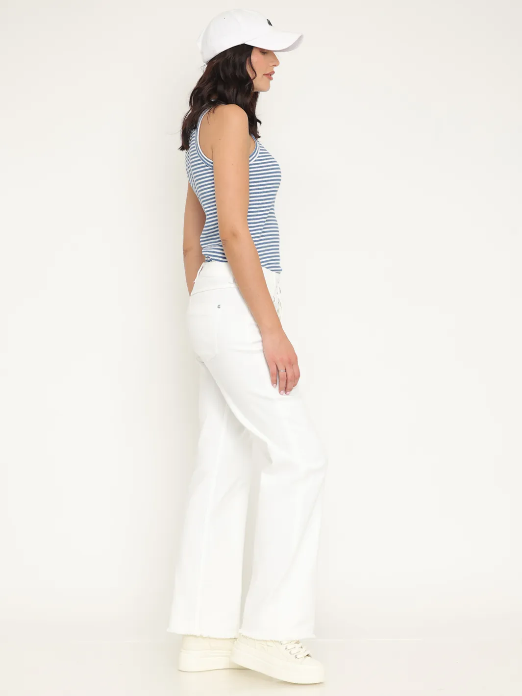 New York White Straight Jean