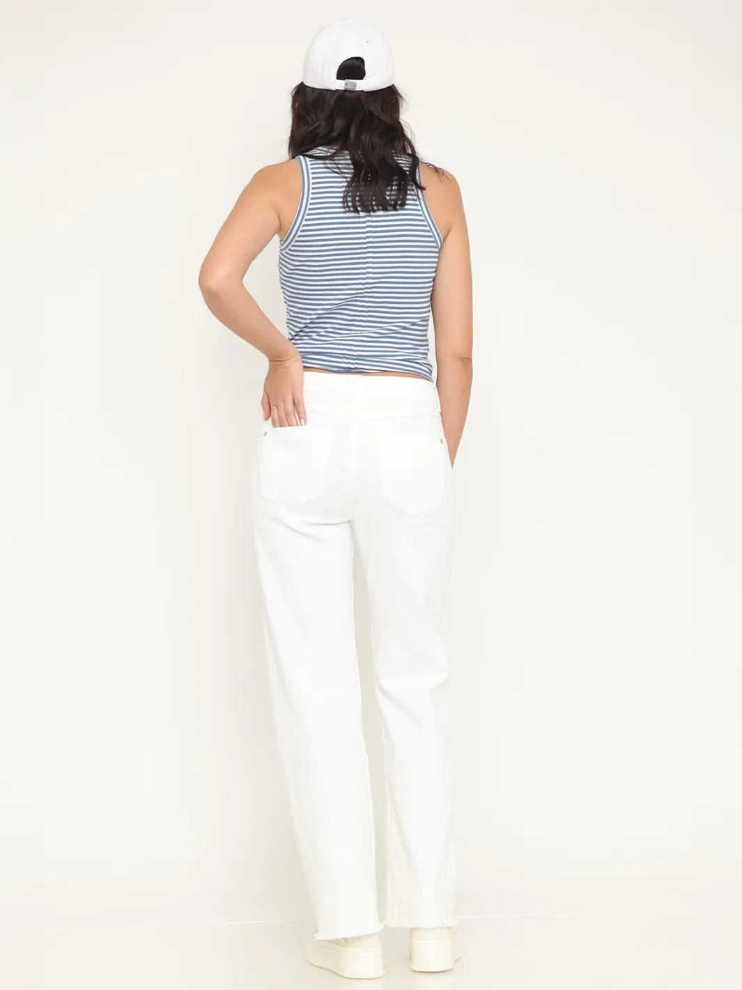 New York White Straight Jean