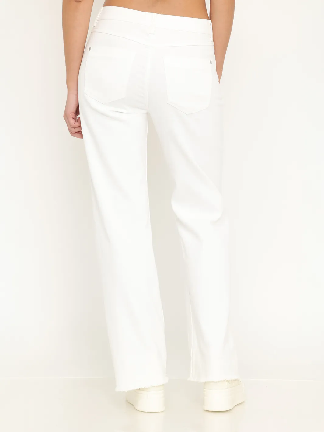 New York White Straight Jean