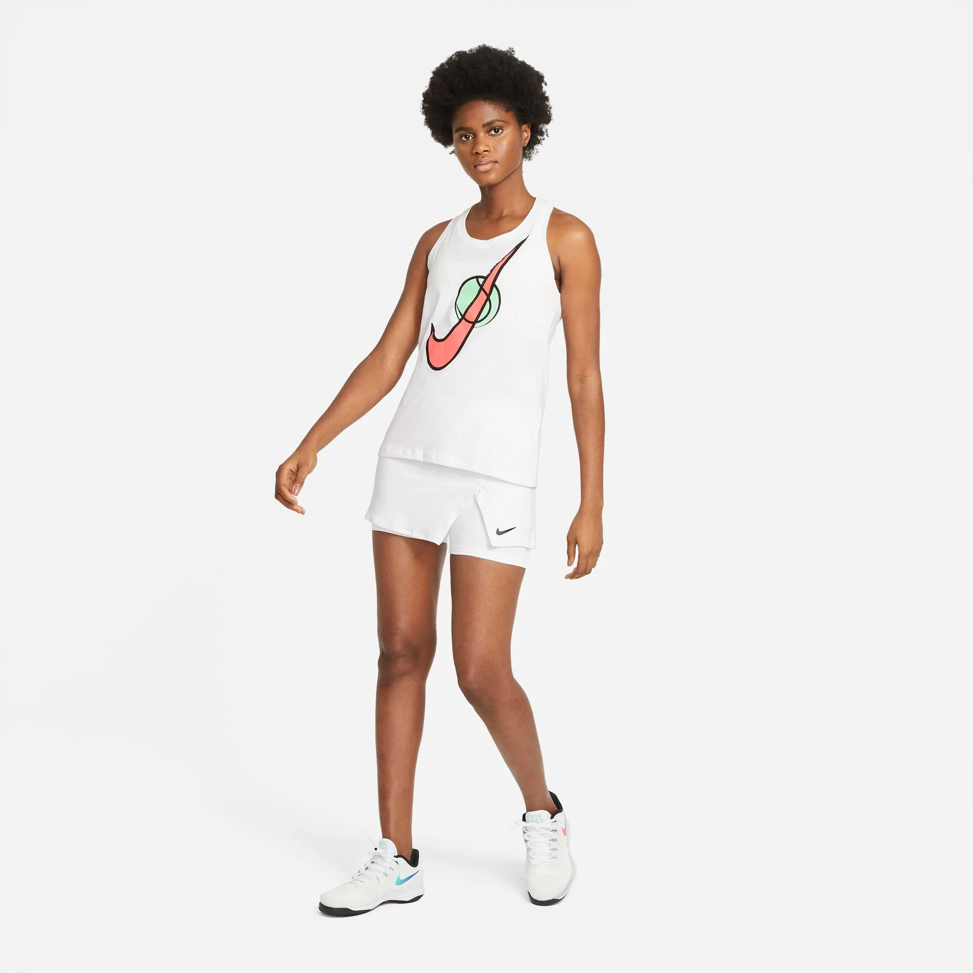 Nike Women's Dri-FIT Victory Skirt (White/Black)