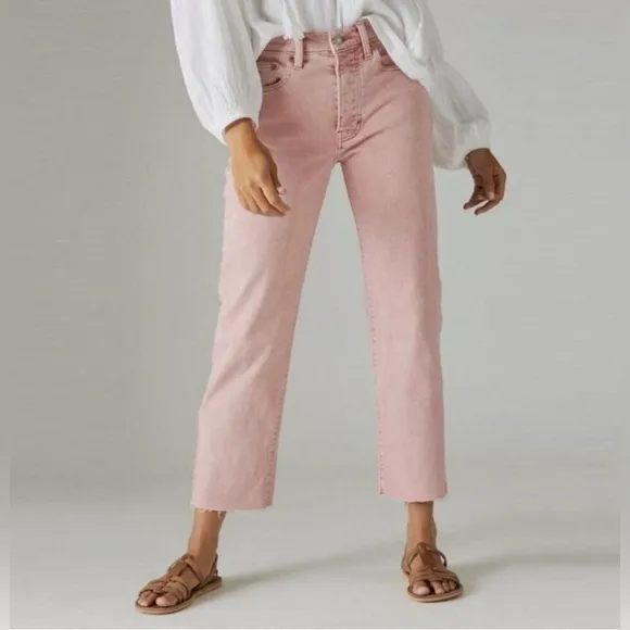 NWOT - LUCKY BRAND 90’s Loose Crop Jeans in Rose Petal - Pink - 10 (30)