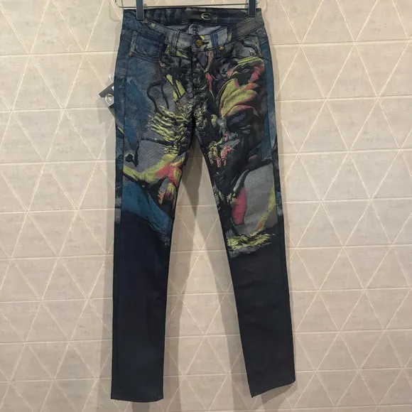 NWT Just Cavalli floral print jeans size 27