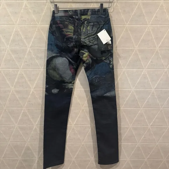 NWT Just Cavalli floral print jeans size 27
