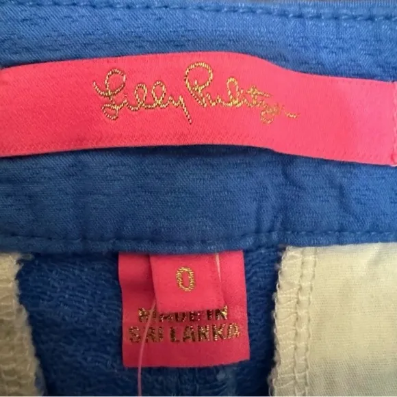 NWT! Lilly Pulitzer 5&quot; Buttercup Shorts Coastal Blue Size 0