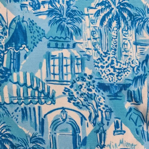 NWT! Lilly Pulitzer Buttercup Knit Shorts Amalfi Blue Sunny State Of Mind Sz 14