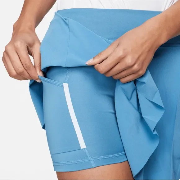 NWT Nike Club Dri-Fit Pleated Standard Fit Dutch Blue Golf Skort