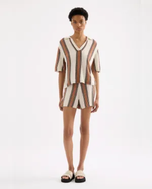 Oda Knit Short Manuka Stripe