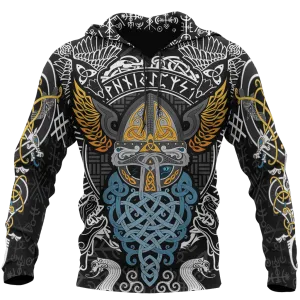 Odin Helmet with Valknut Helm Of Awe