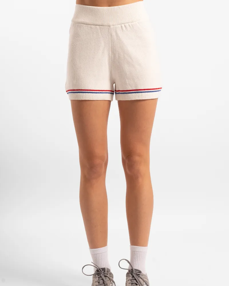 Olympia Knit Short - Off-White