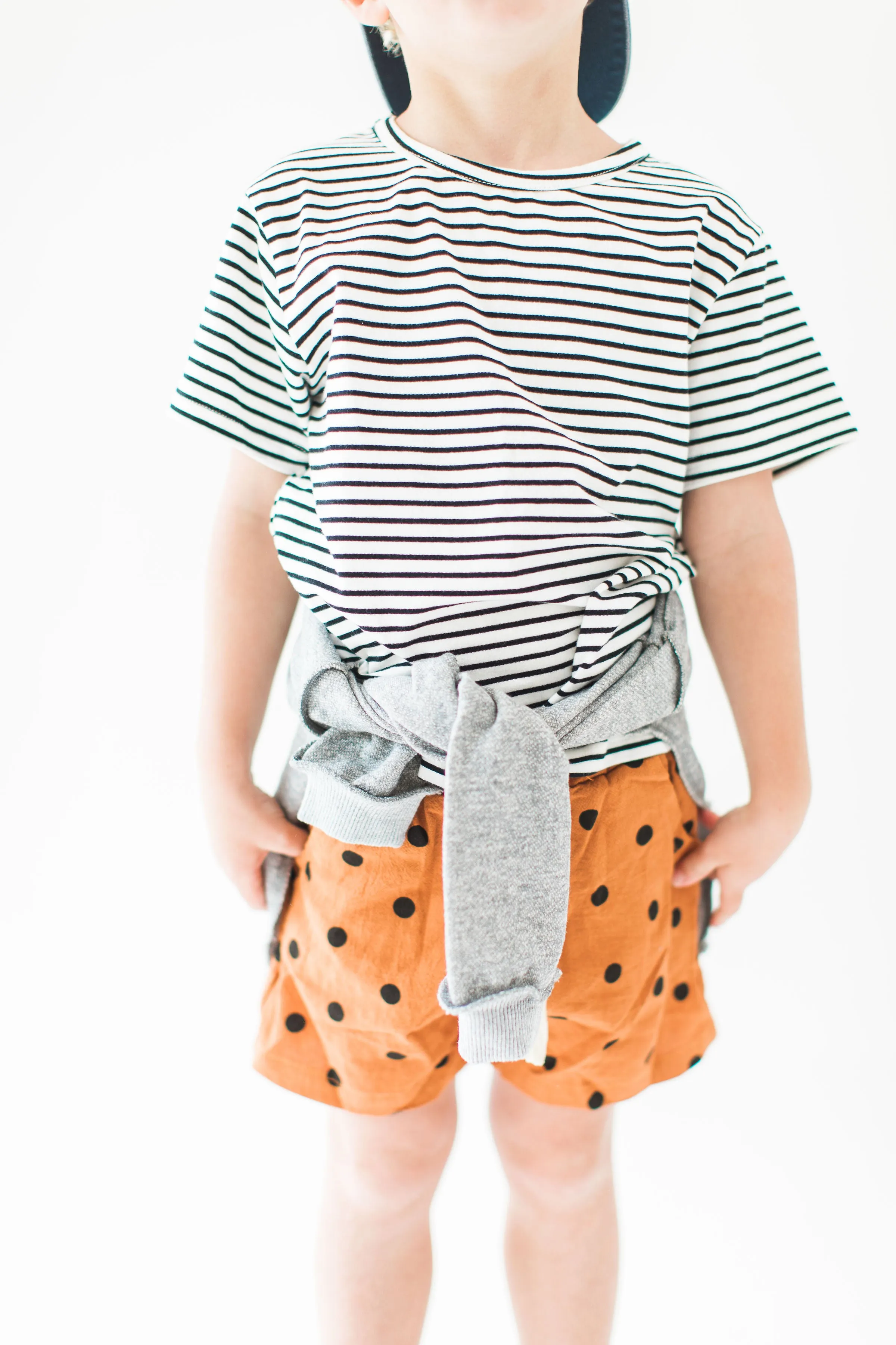 Orange Polka Dot Shorts