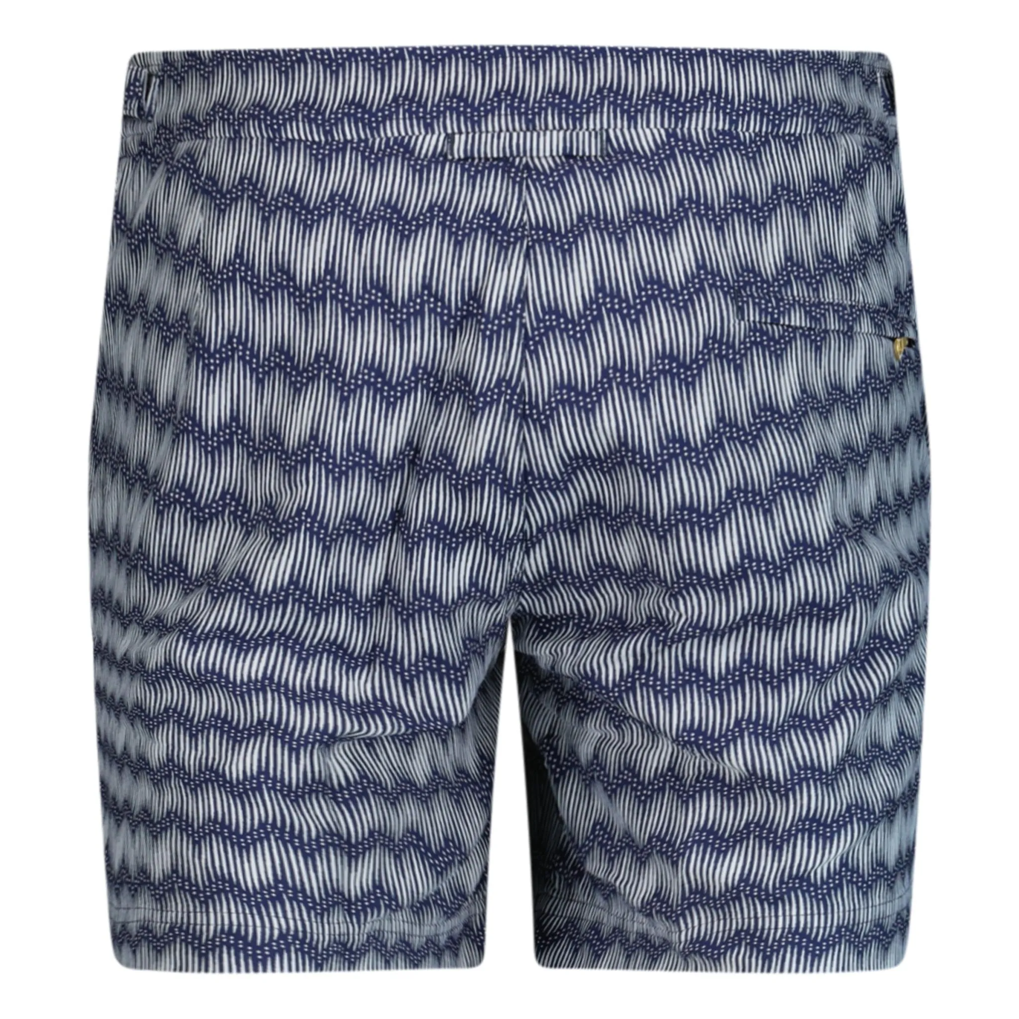 ORLEBAR BROWN BULLDOG PRINTED SWIM SHORTS NAVY BLUE