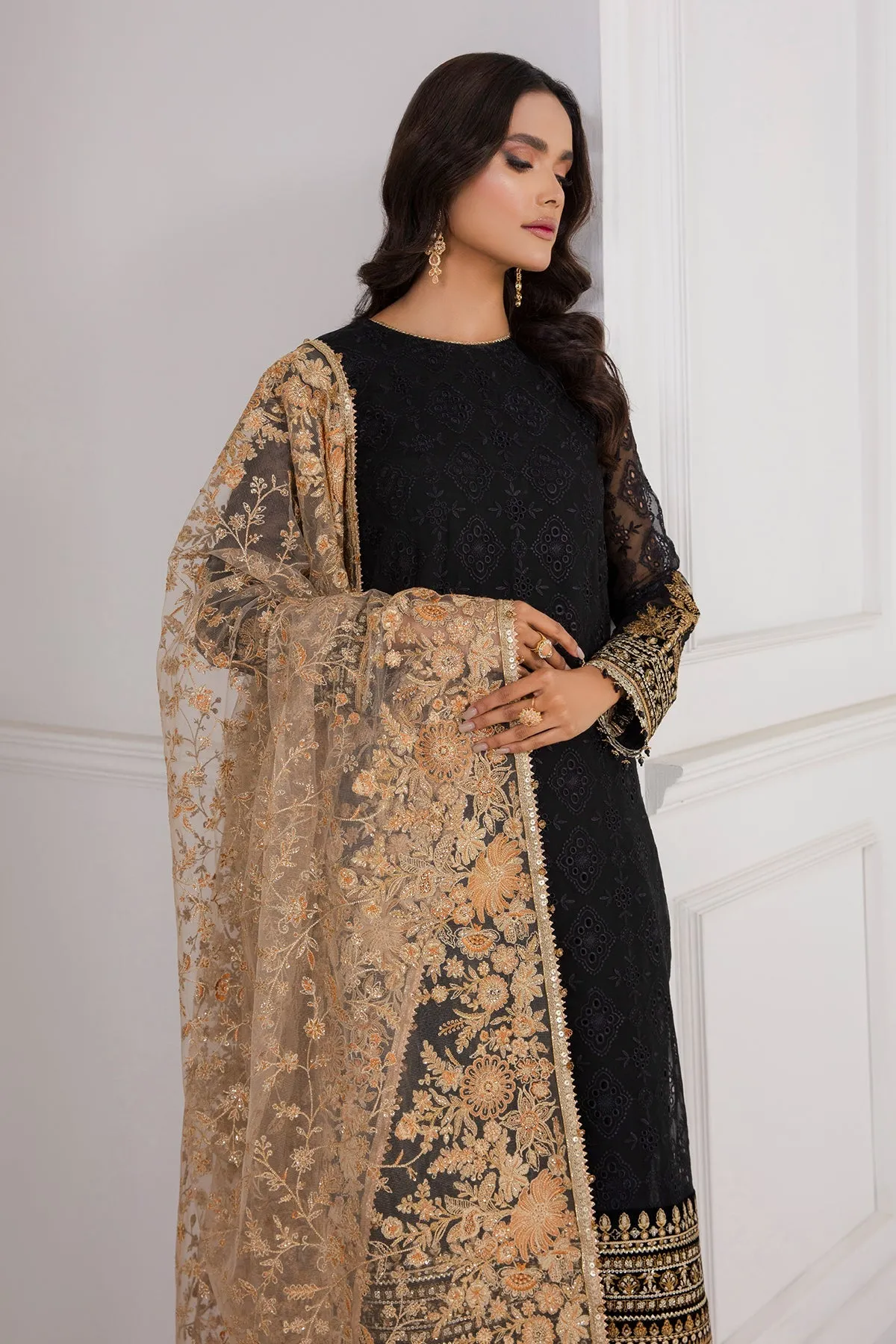 Pakistani Black Traditional Kameez Salwar Party Wear