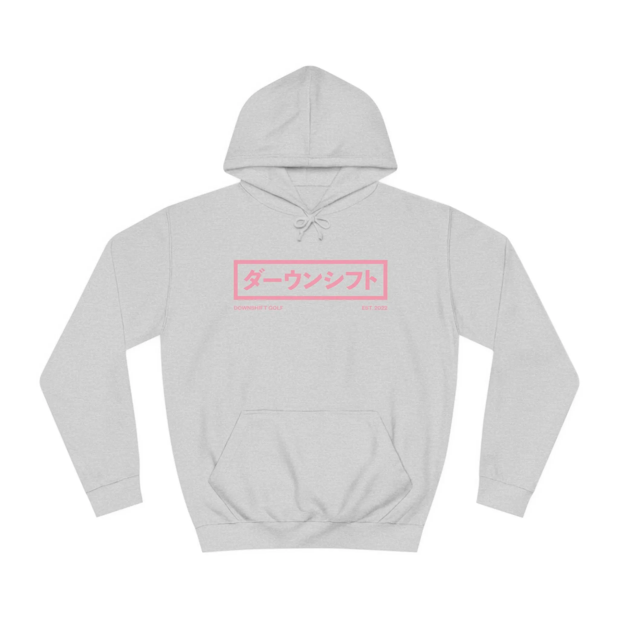 Pink Fire Japanese Downshift Logo Hoodie