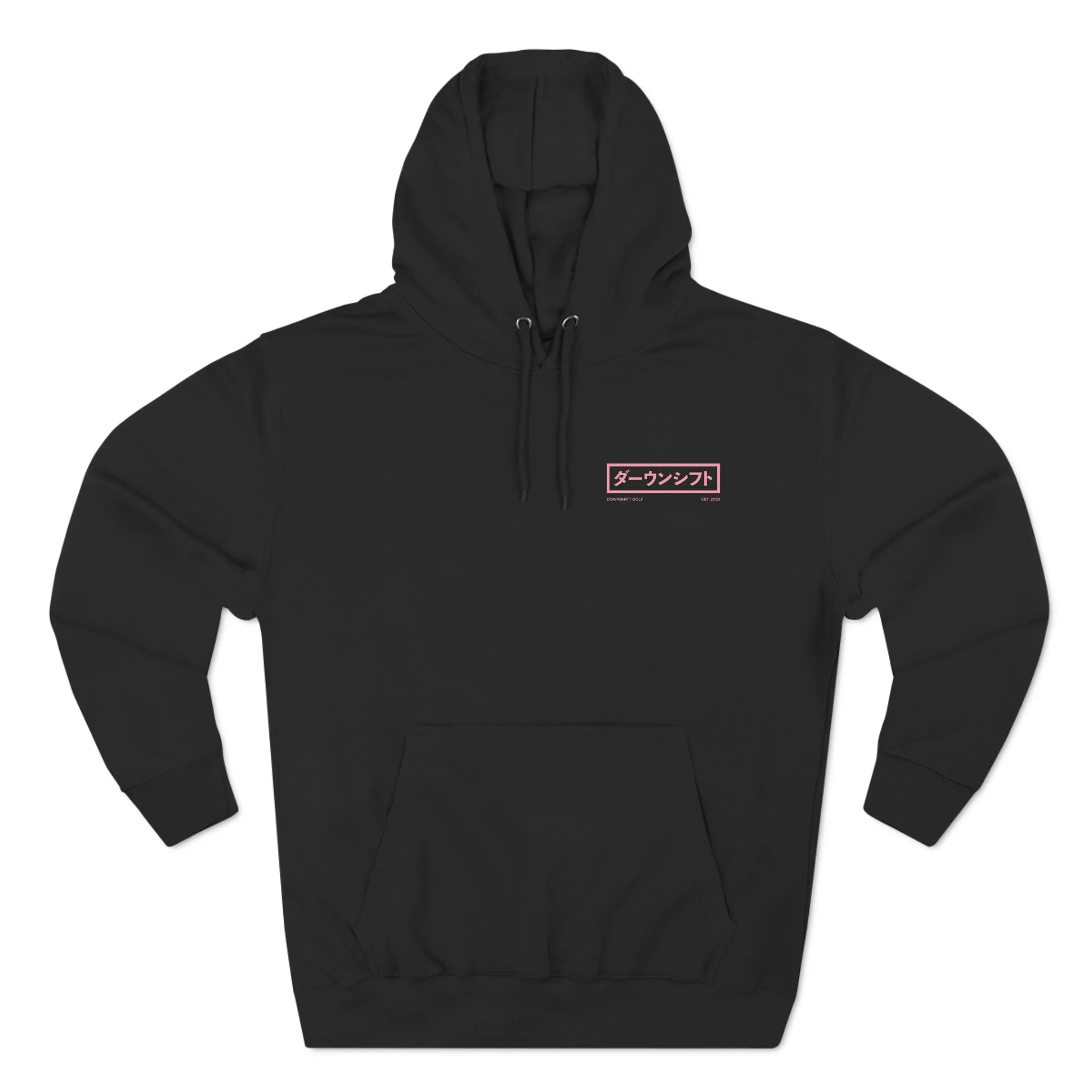 Pink Fire Japanese Downshift Logo Hoodie