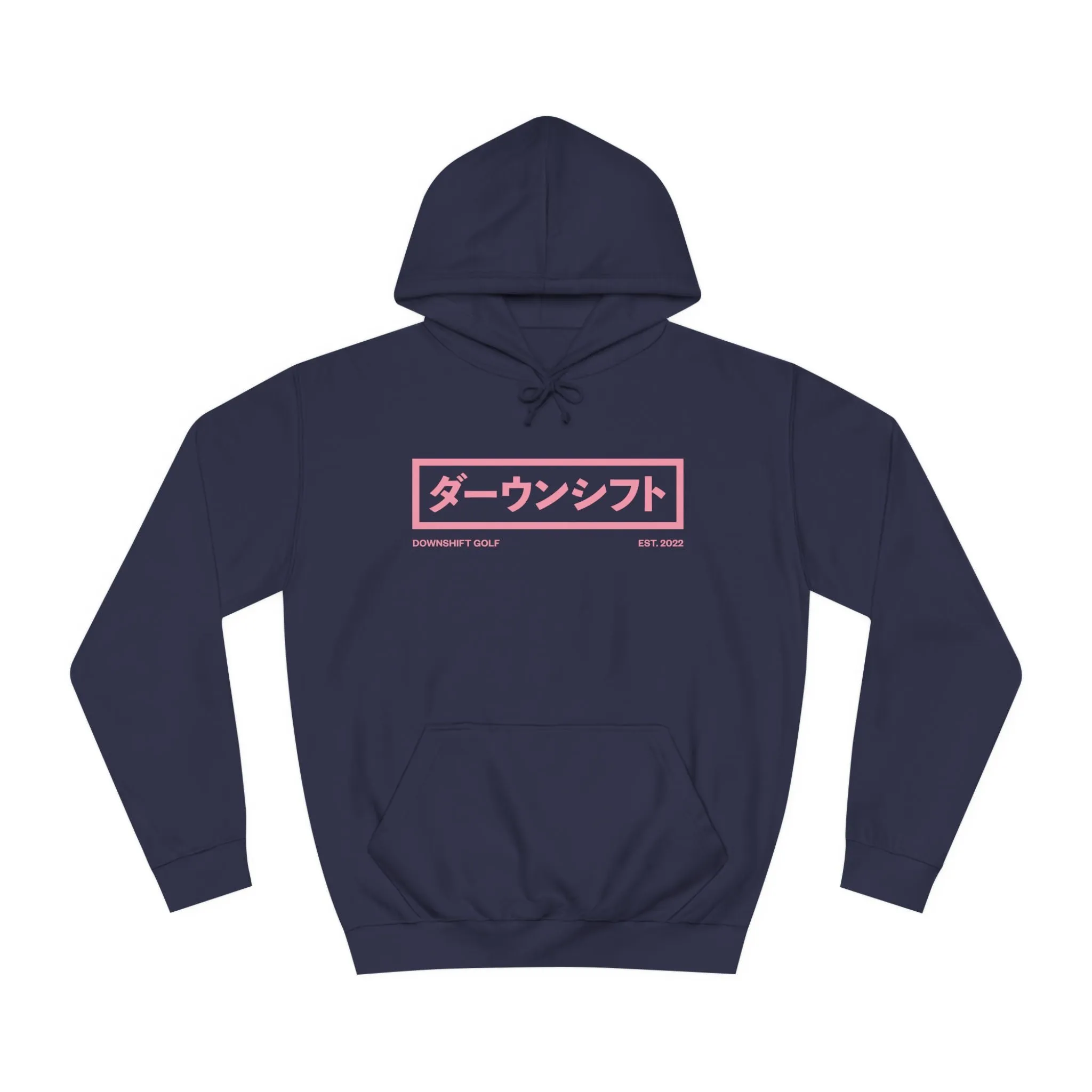 Pink Fire Japanese Downshift Logo Hoodie