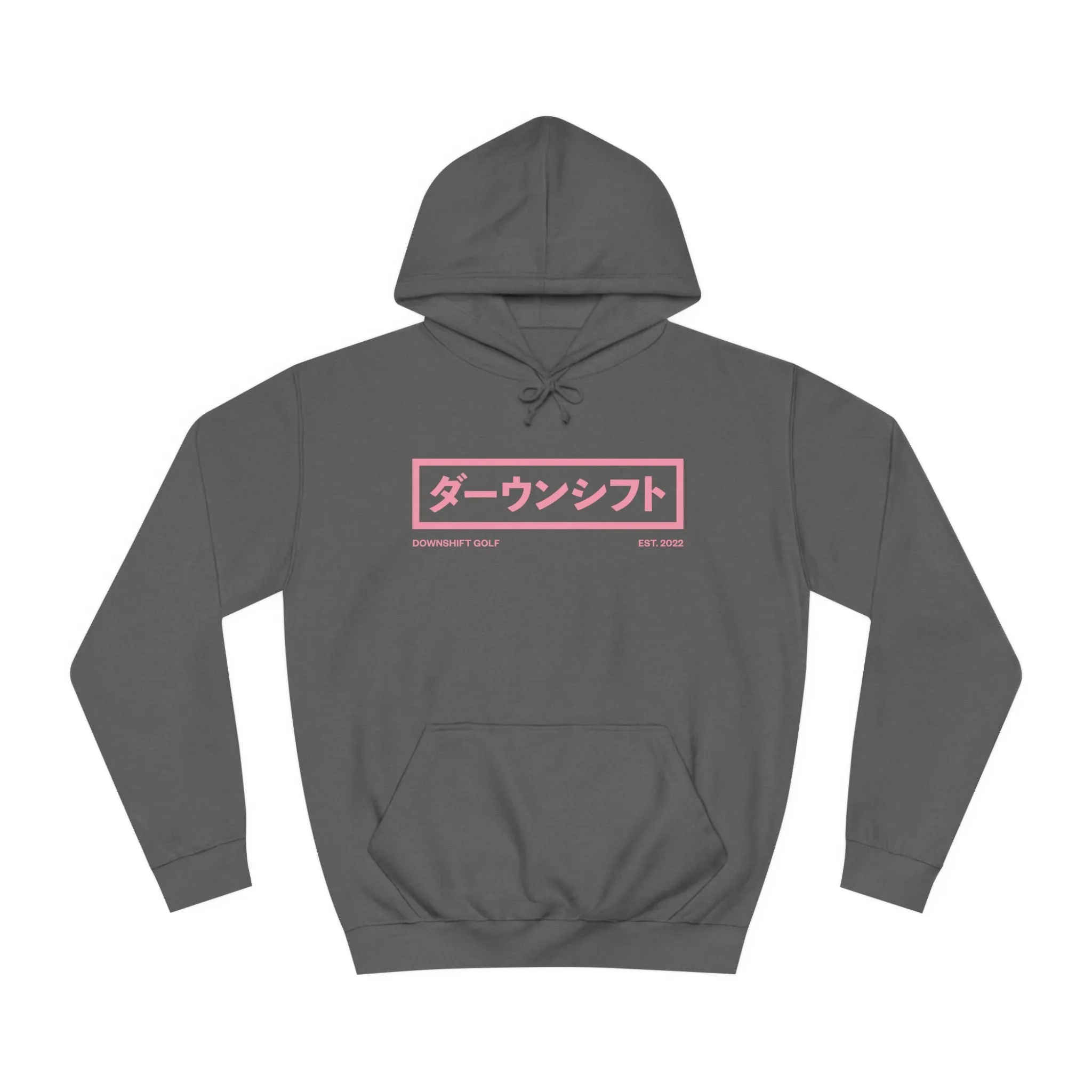 Pink Fire Japanese Downshift Logo Hoodie