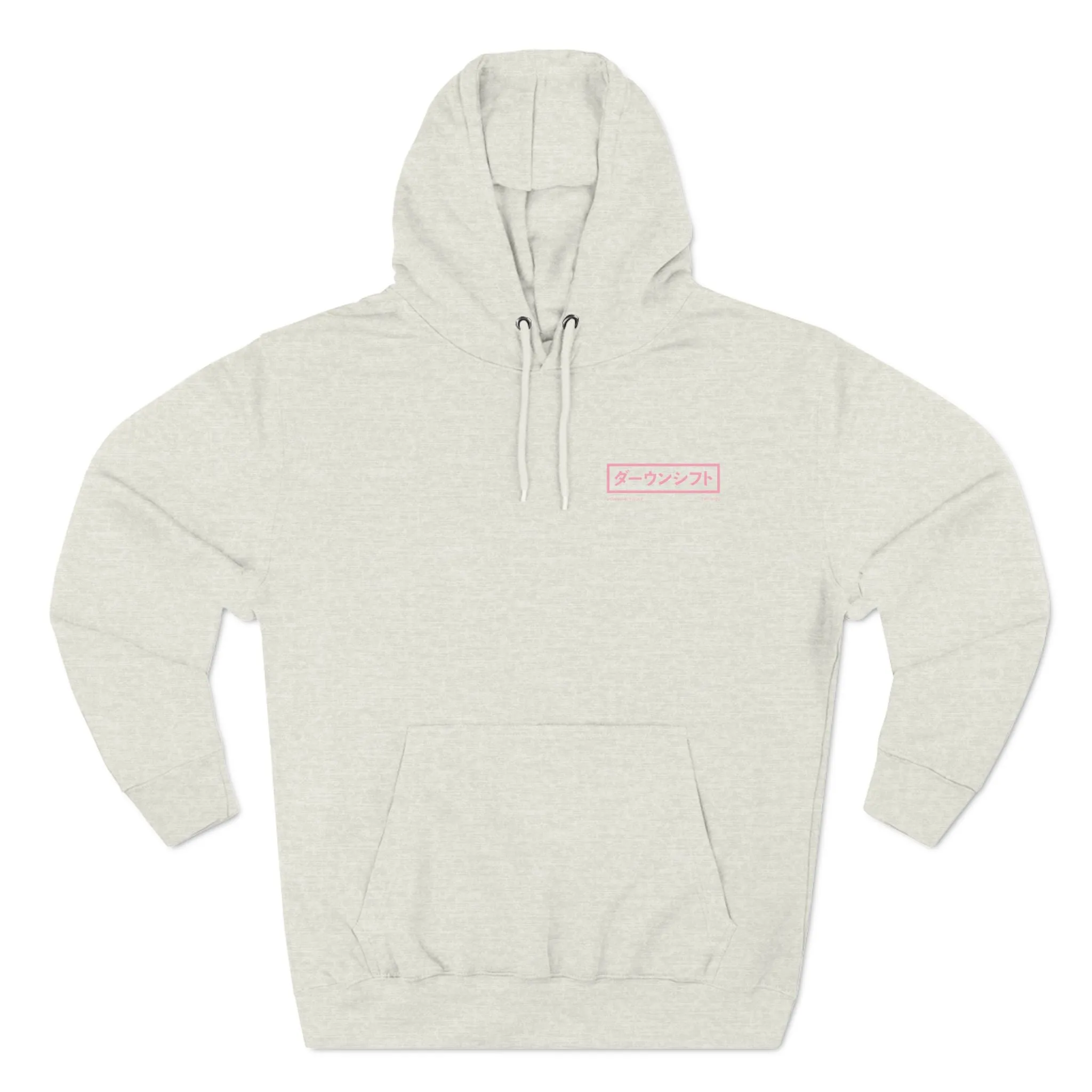 Pink Fire Japanese Downshift Logo Hoodie