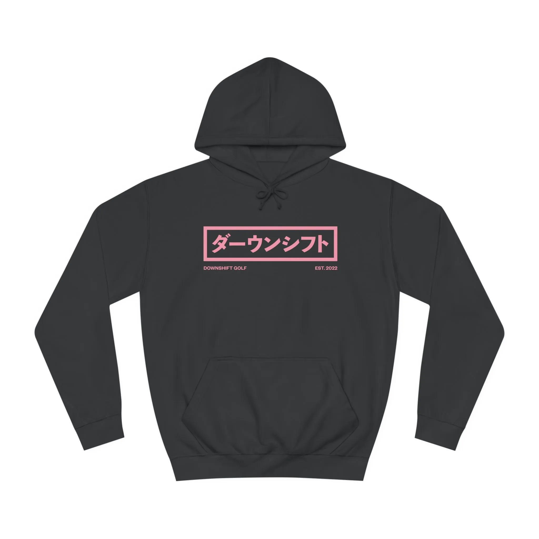 Pink Fire Japanese Downshift Logo Hoodie