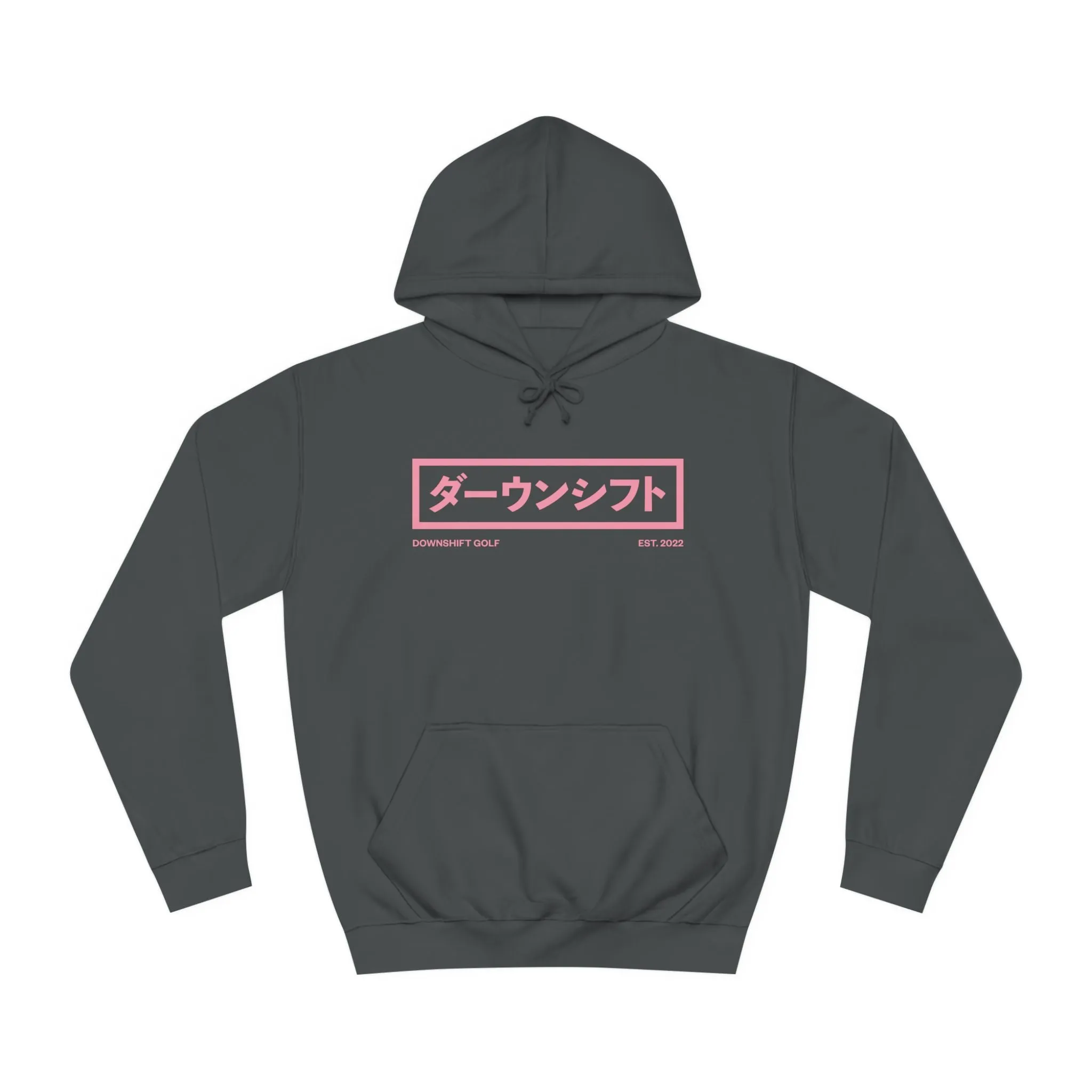 Pink Fire Japanese Downshift Logo Hoodie
