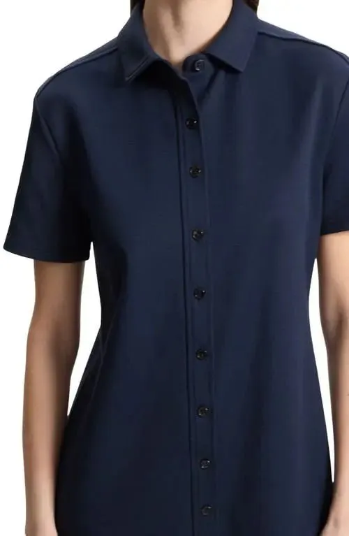 PIQUE SHIRT DRESS