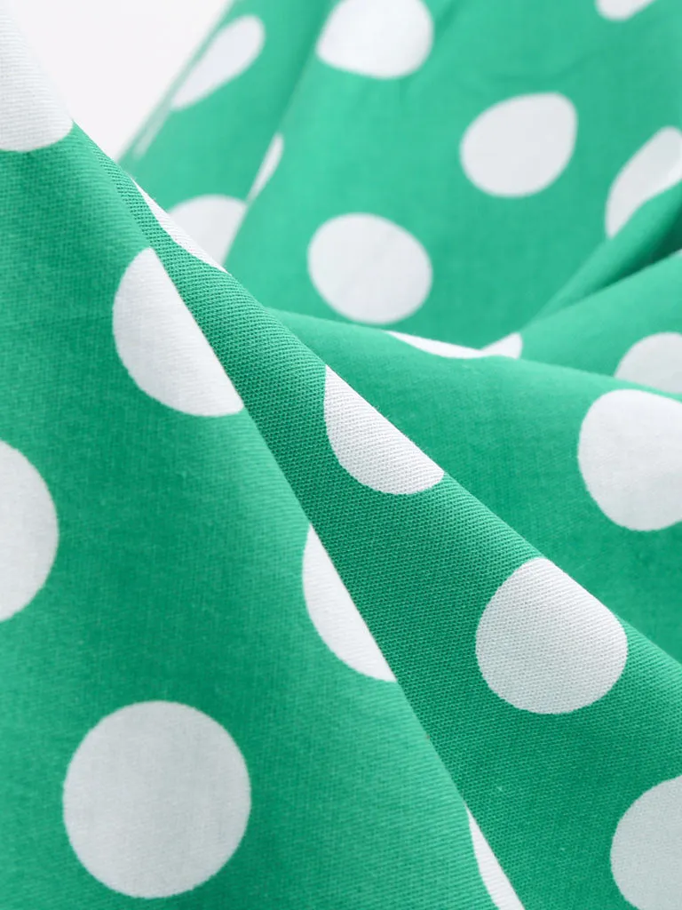 Polka Dots Peter Pan Collar 1950S Dress With Pockets
