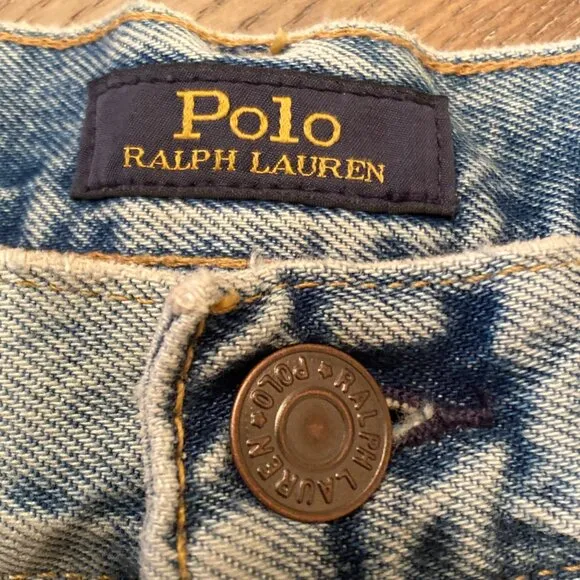 Polo Ralph Lauren Sophia Cut Off Light Blue Denim Shorts, Size 27