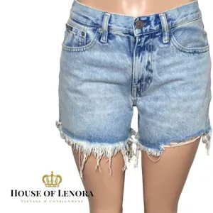 Polo Ralph Lauren Sophia Cut Off Light Blue Denim Shorts, Size 27