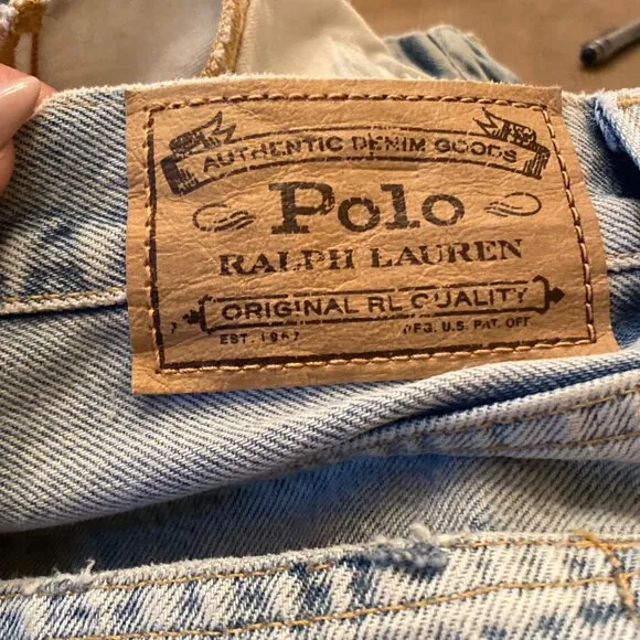 Polo Ralph Lauren Sophia Cut Off Light Blue Denim Shorts, Size 27