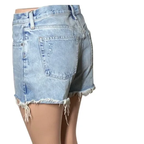 Polo Ralph Lauren Sophia Cut Off Light Blue Denim Shorts, Size 27