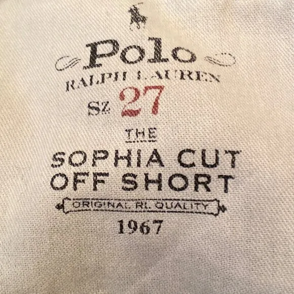 Polo Ralph Lauren Sophia Cut Off Light Blue Denim Shorts, Size 27