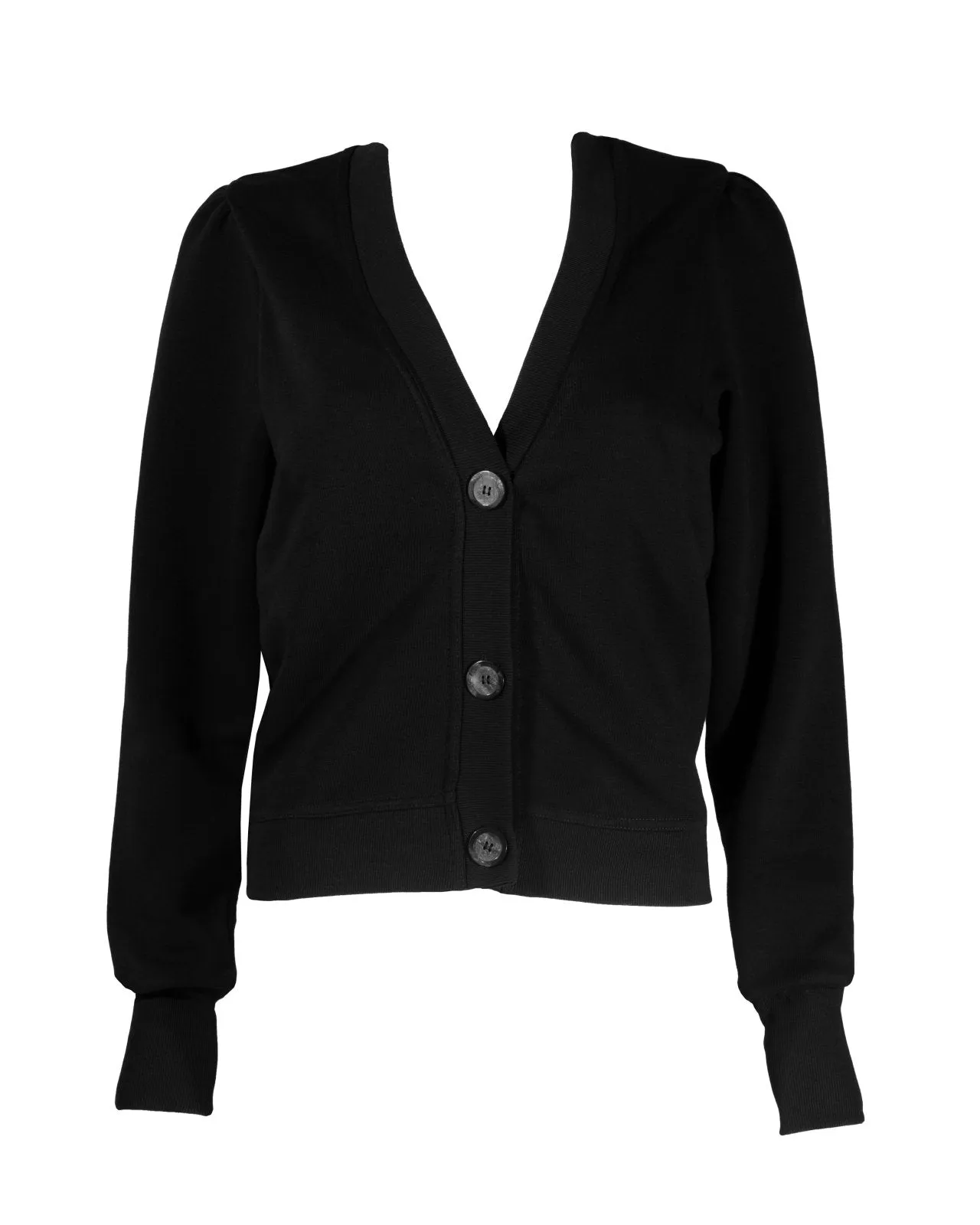 "The Czara" - Cropped Cardigan (Black)