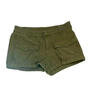 RAG &amp; BONE Women’s Army Green Cotton Mid-Rise Cargo Shorts Size 28