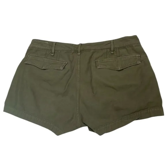 RAG &amp; BONE Women’s Army Green Cotton Mid-Rise Cargo Shorts Size 28