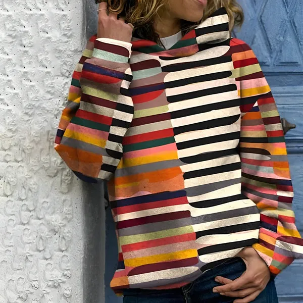 Reina - colorful hoodie with pattern