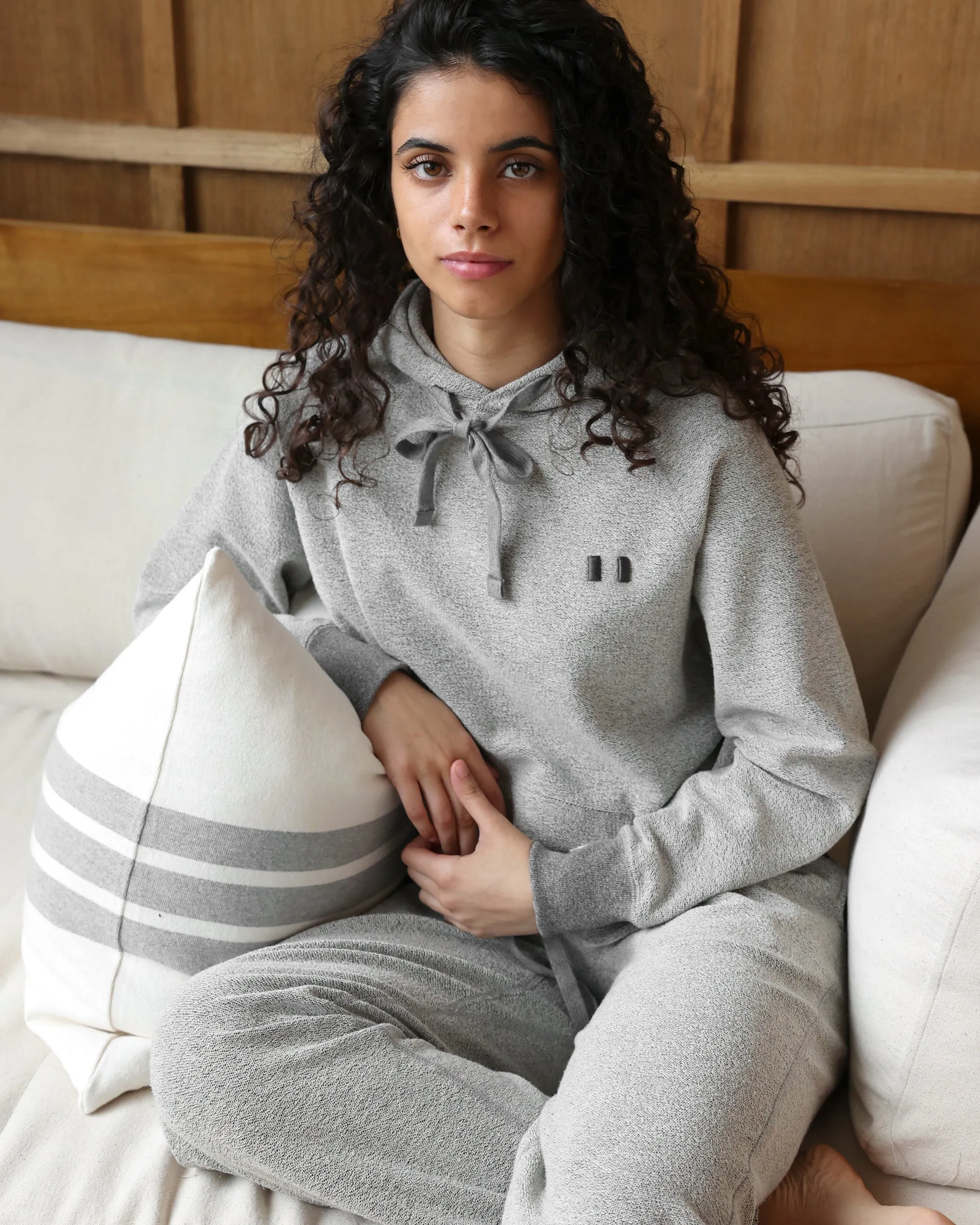 Reverse French Terry Hoodie Charcoal - Unisex